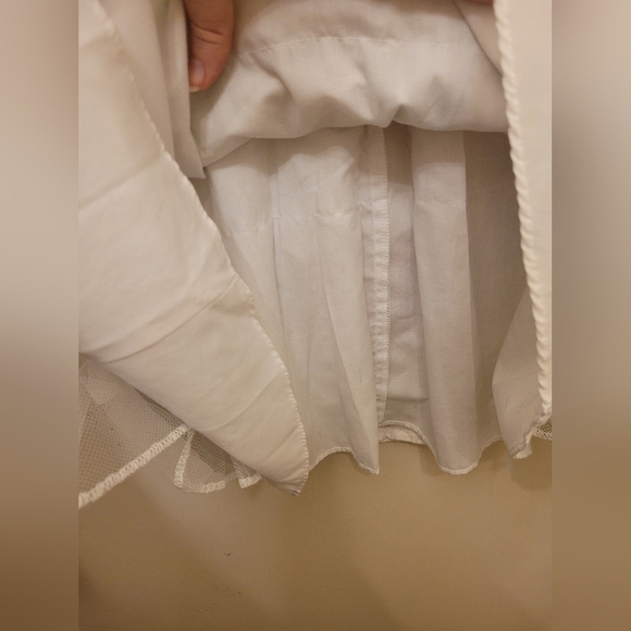 🥳HP! Rare Editions White Embroidered Ruffled Flower Summer Dress Size 6X - Picture 6 of 10